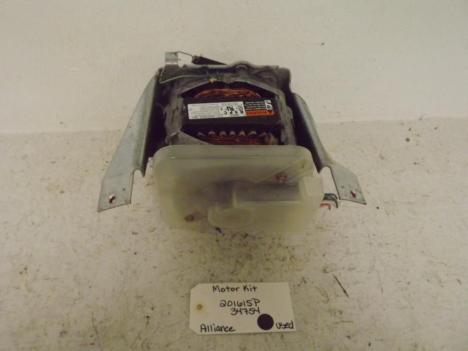 Alliance Washer 201615P 34754 Motor Kit Used Alliance Washer 201615P 34754 Motor Kit Used